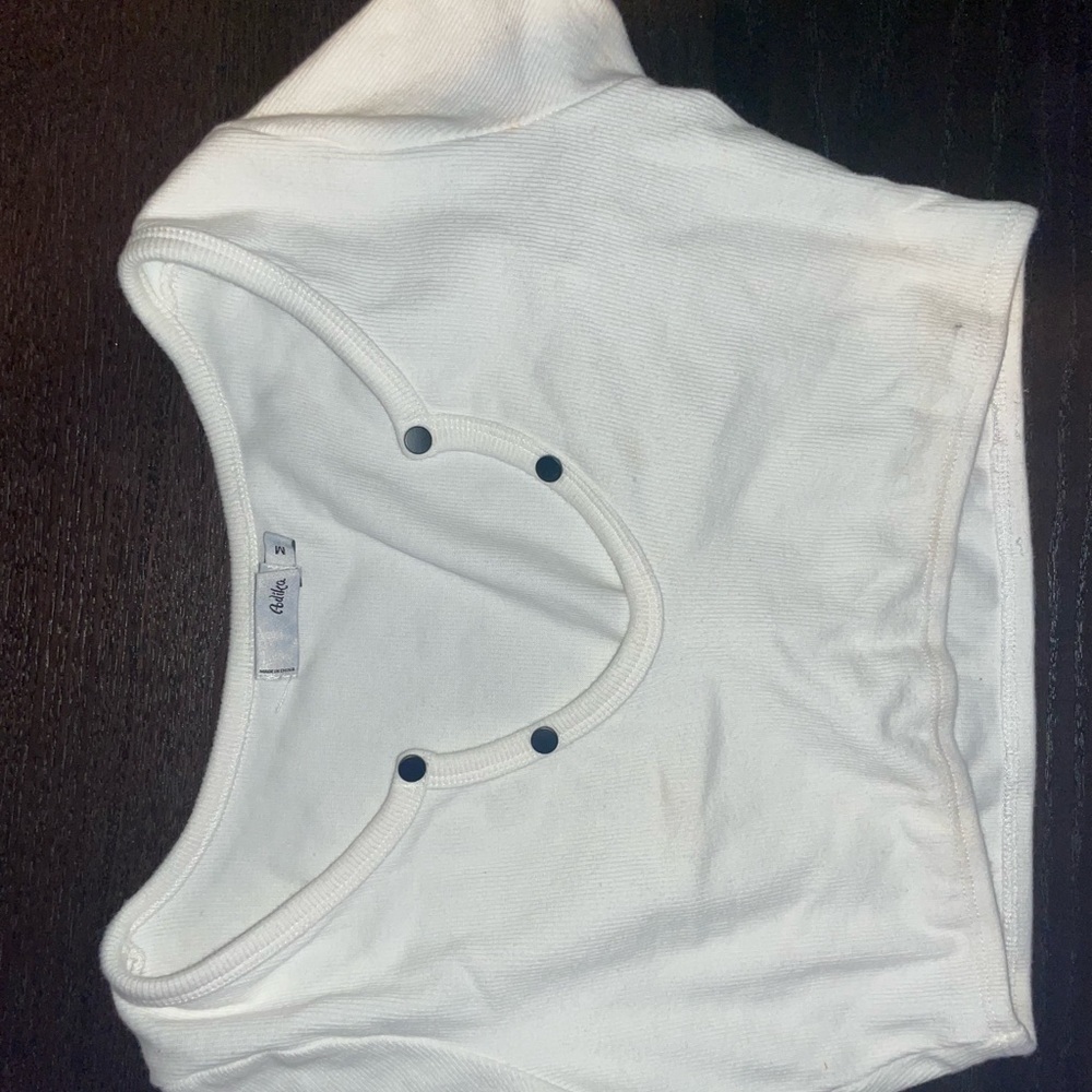 White Adika crop top